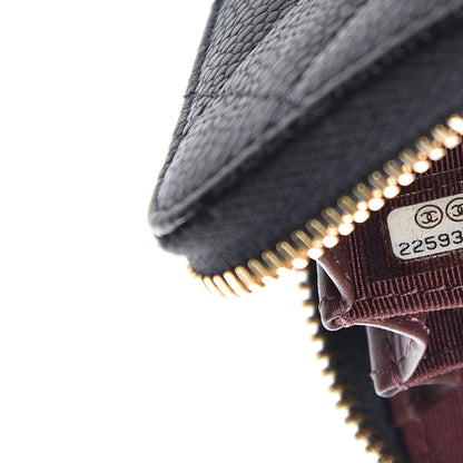 Chanel Caviar Quilted Zip Coin Purse Black 7 of 8