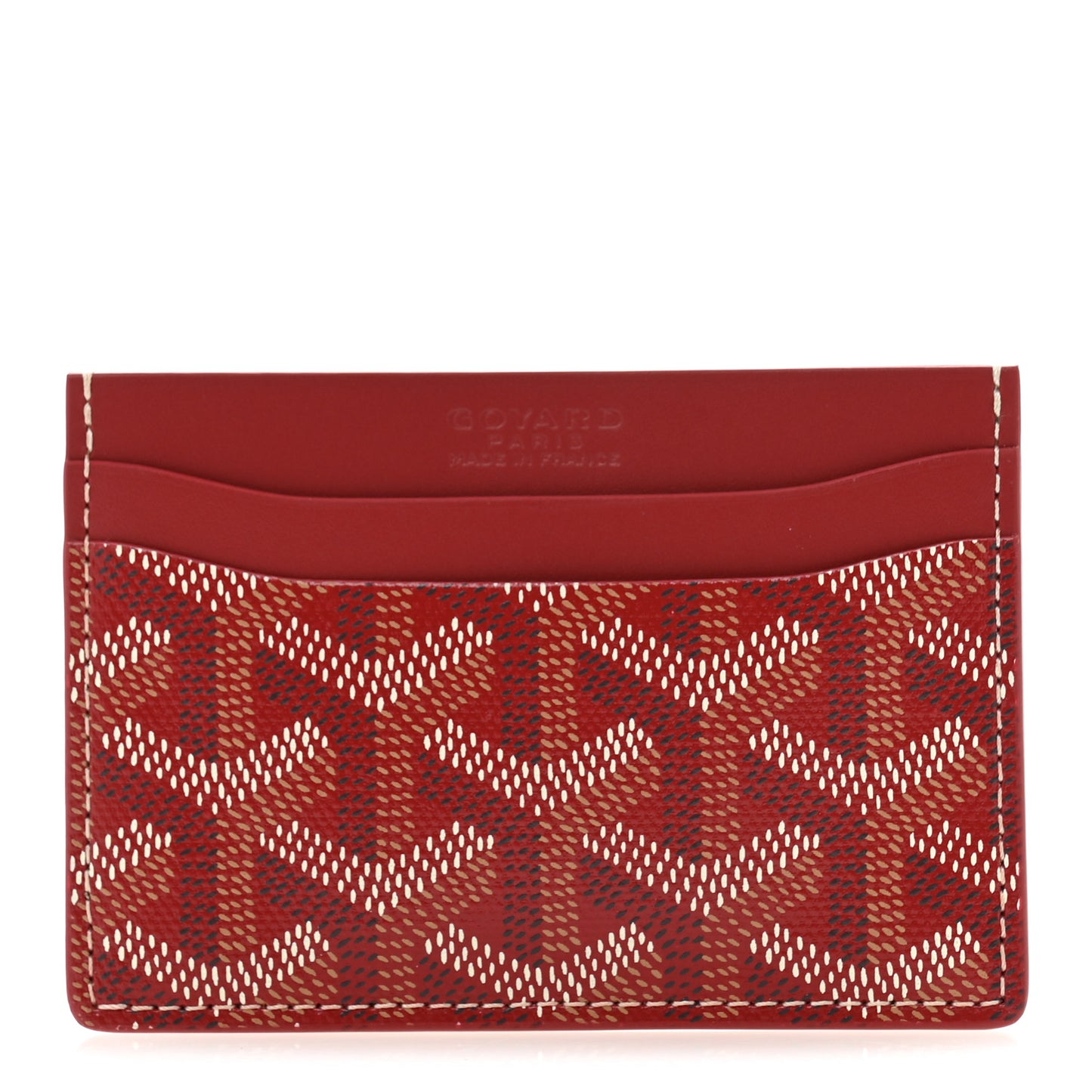 Goyardine Saint Sulpice Card Holder Red