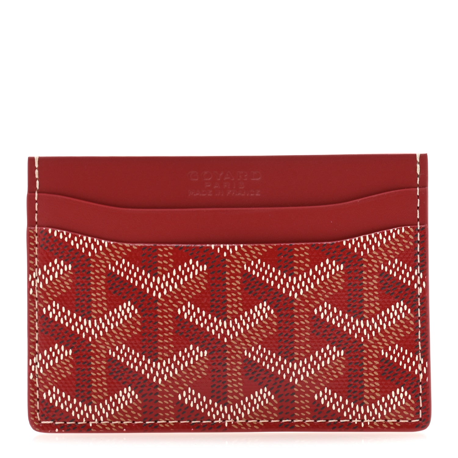 Goyard Goyardine Saint Sulpice Card Holder Red 1 of 8