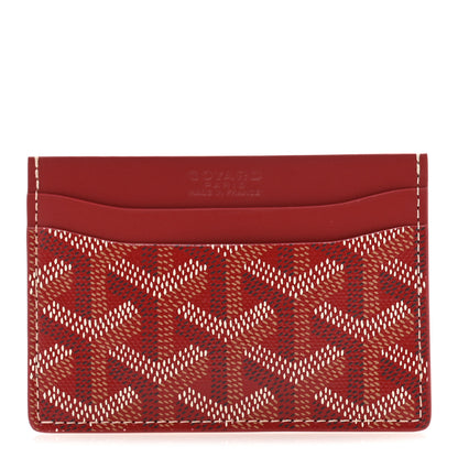 Goyard Goyardine Saint Sulpice Card Holder Red 1 of 8