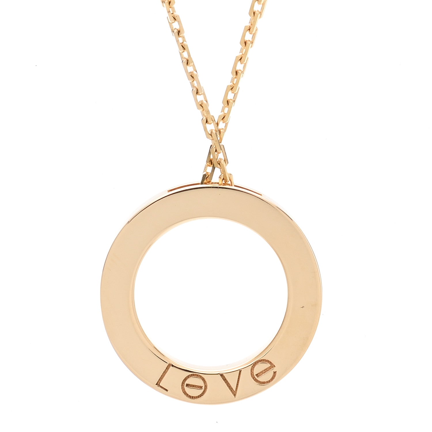 Cartier 18K Yellow Gold Diamond LOVE Paved Necklace 4 of 6