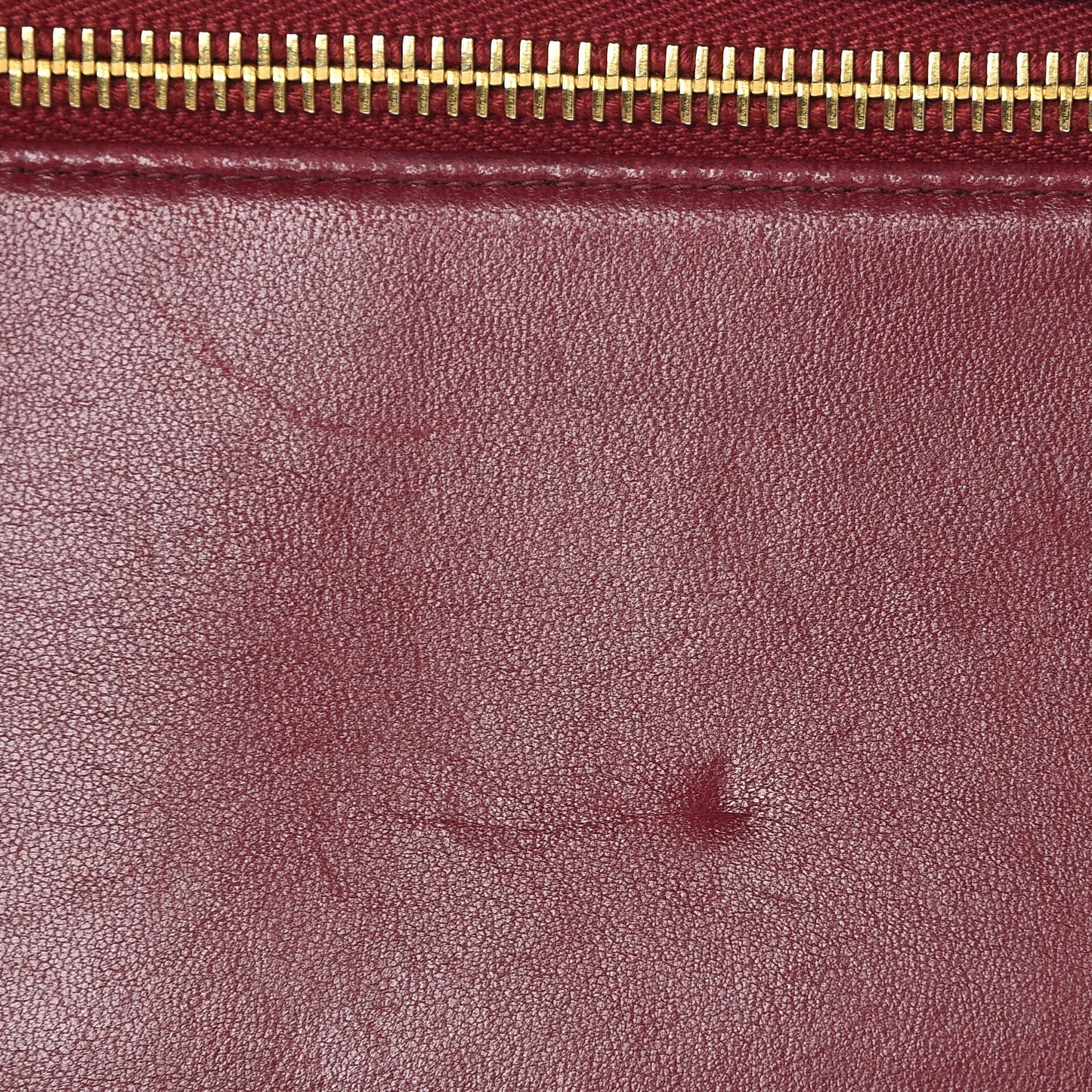 Lambskin CC Wristlet Red