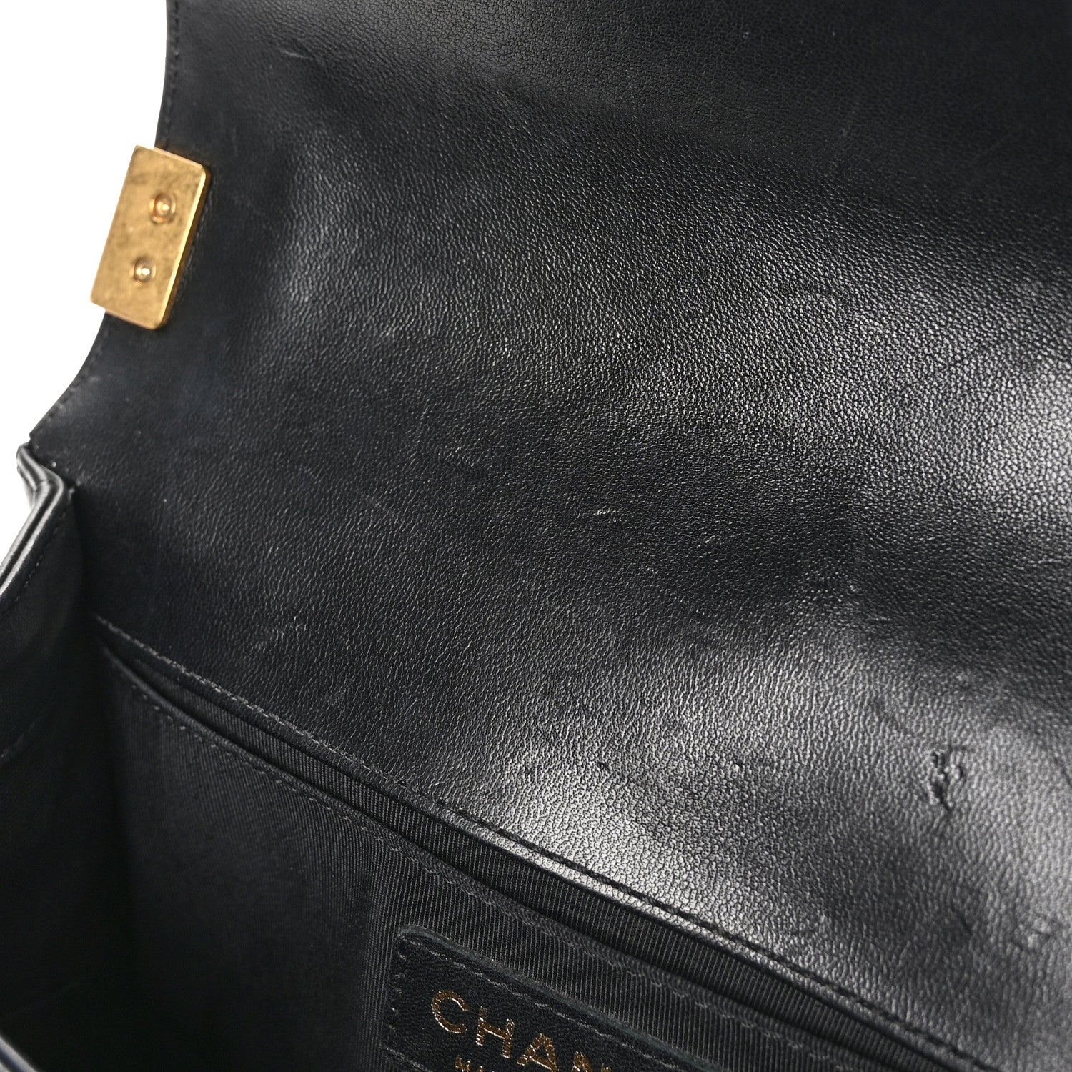 Chanel Lambskin Quilted Small Boy Flap Black 11 of 11