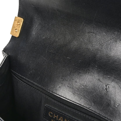 Chanel Lambskin Quilted Small Boy Flap Black 11 of 11