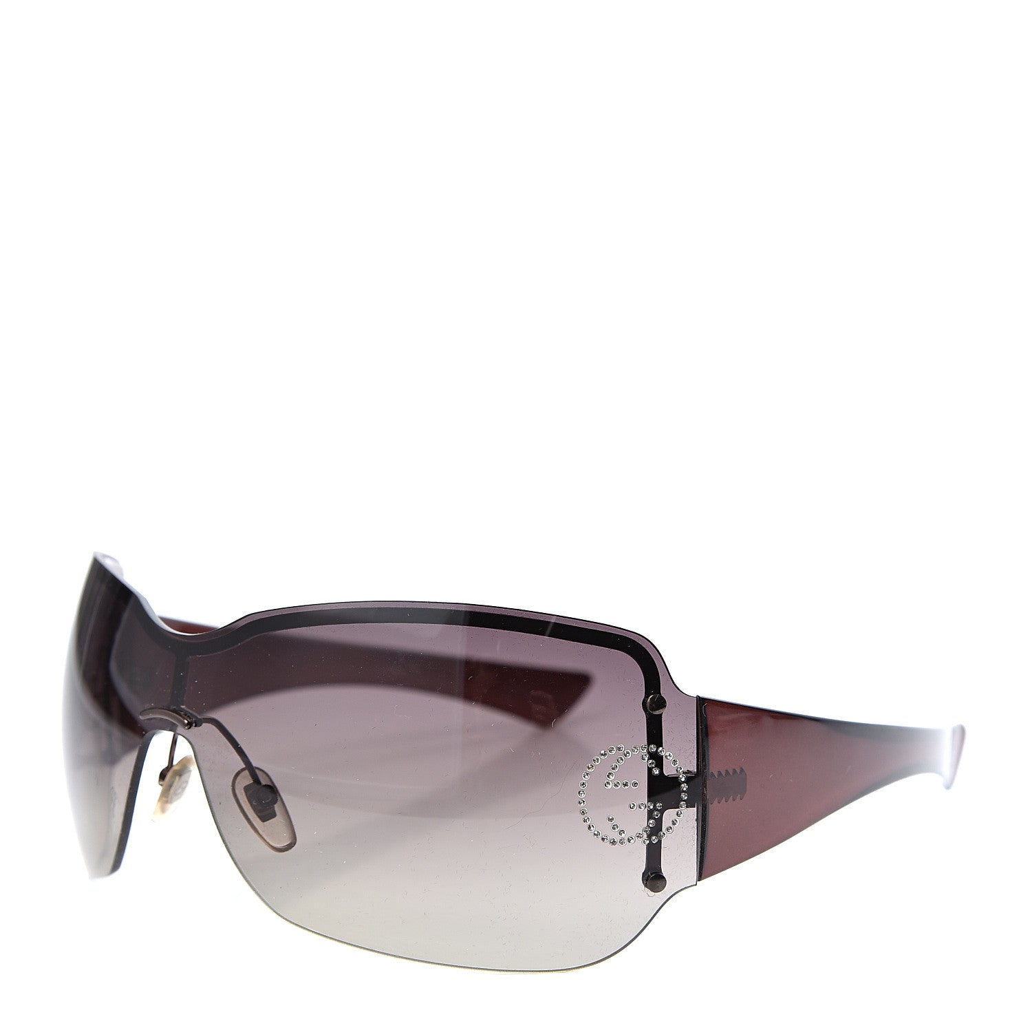 Gucci Crystal GG Sunglasses 1825/S Brown 1 of 7