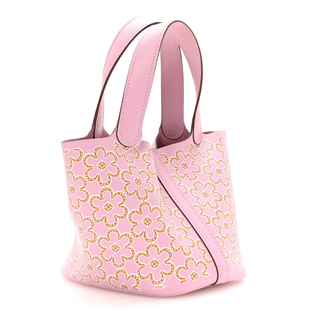 Hermes Swift Micro Lucky Daisy Picotin Lock Mauve Sylvestre 3 of 13