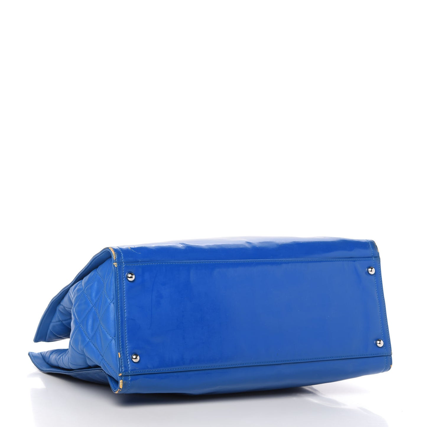 Vinyl Lipstick Tote Blue