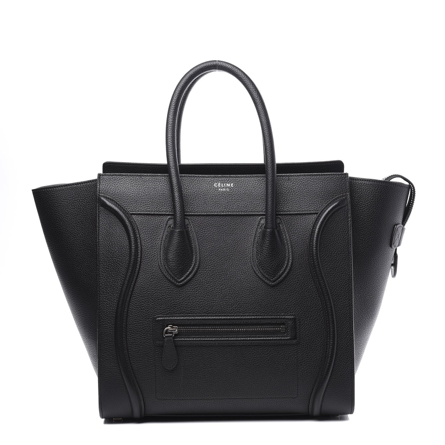 Celine Drummed Calfskin Mini Luggage Black 1 of 9