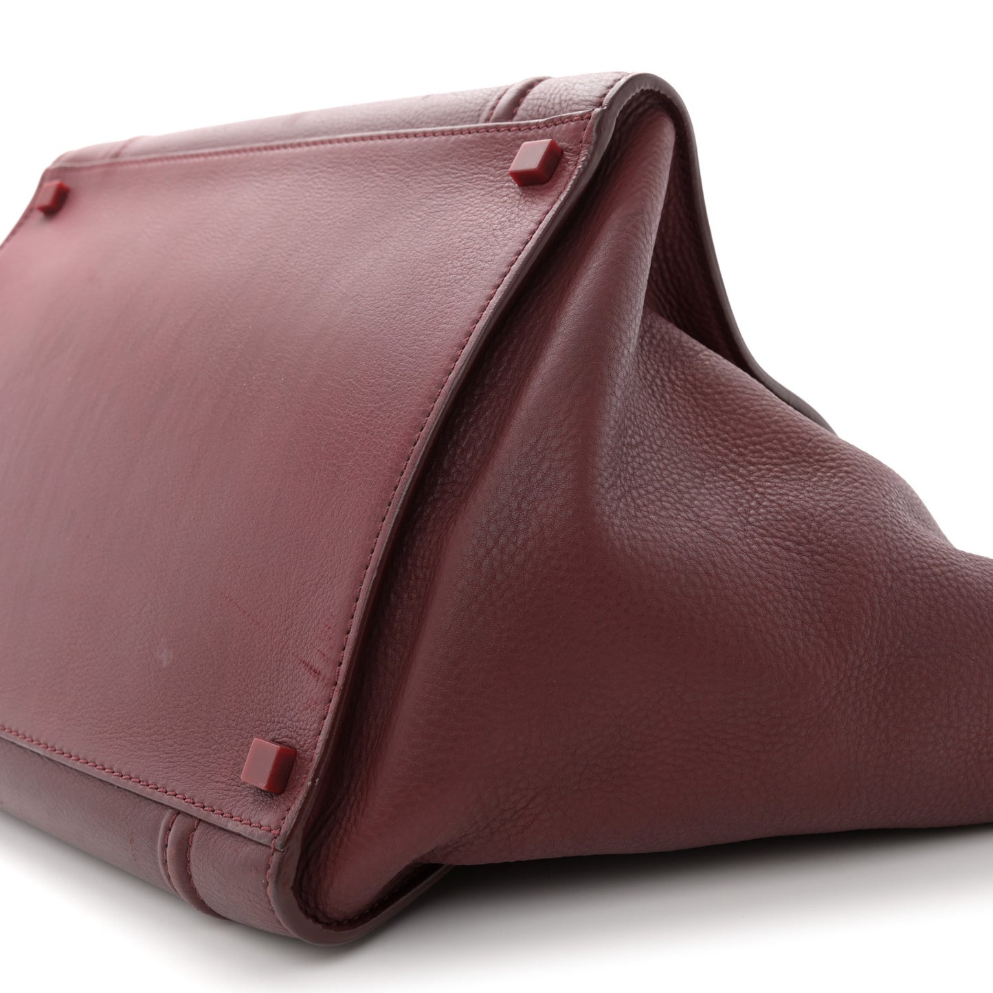 Supple Calfskin Medium Phantom Luggage Burgundy