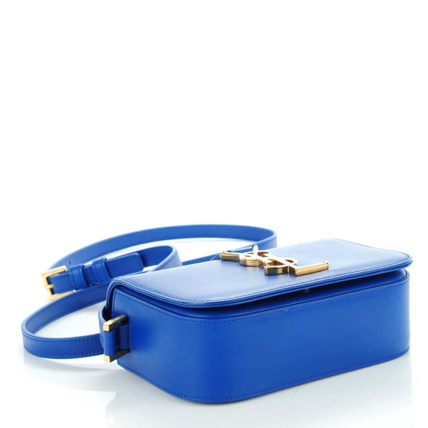 Calfskin Small Classic Monogram Universite Bag Royal Blue