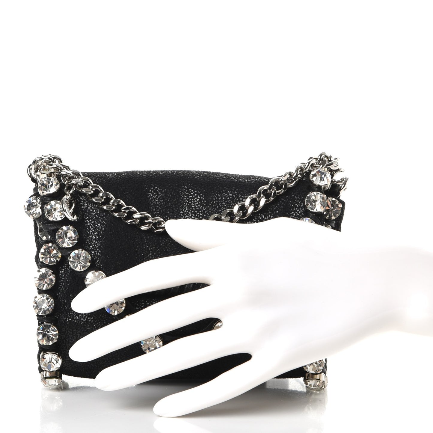 Shaggy Deer Tiny Falabella Crystal Crossbody Black