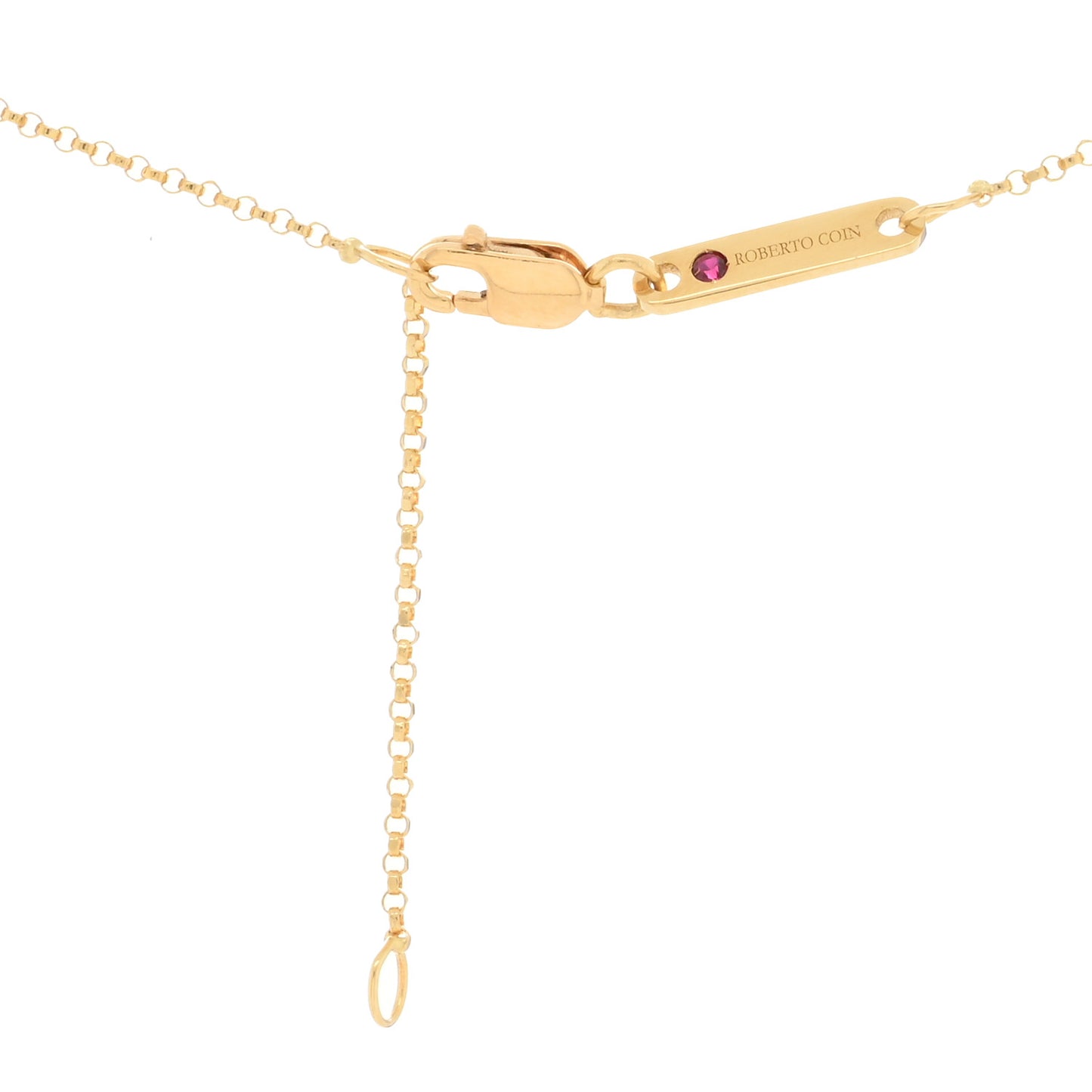 18K Yellow Gold Barocco Twisted Circle Necklace