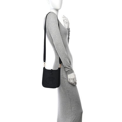 Hermes Taurillon Clemence Evelyne TPM Black 2 of 10