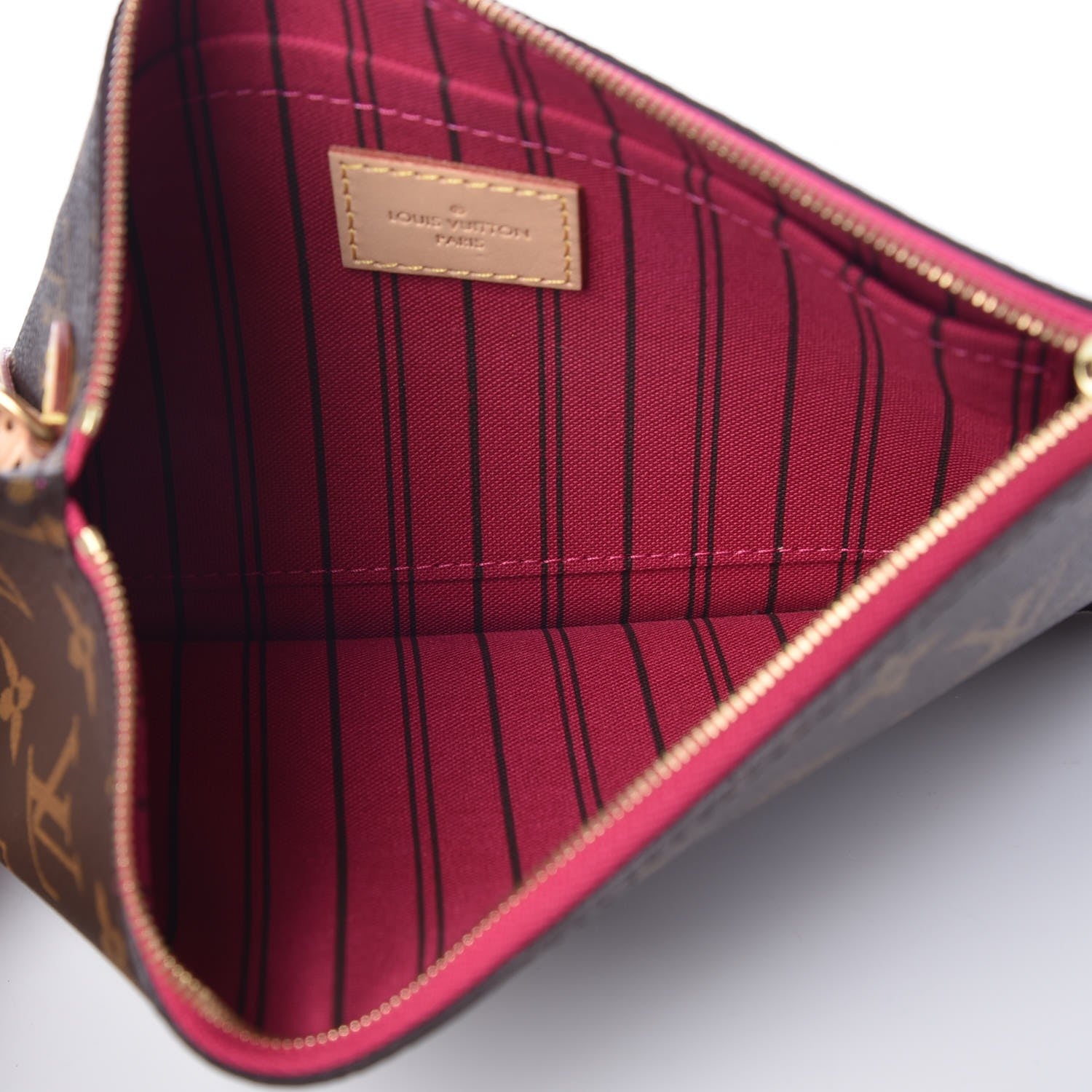 Louis Vuitton Monogram Neverfull MM GM Pochette Pivoine 5 of 8