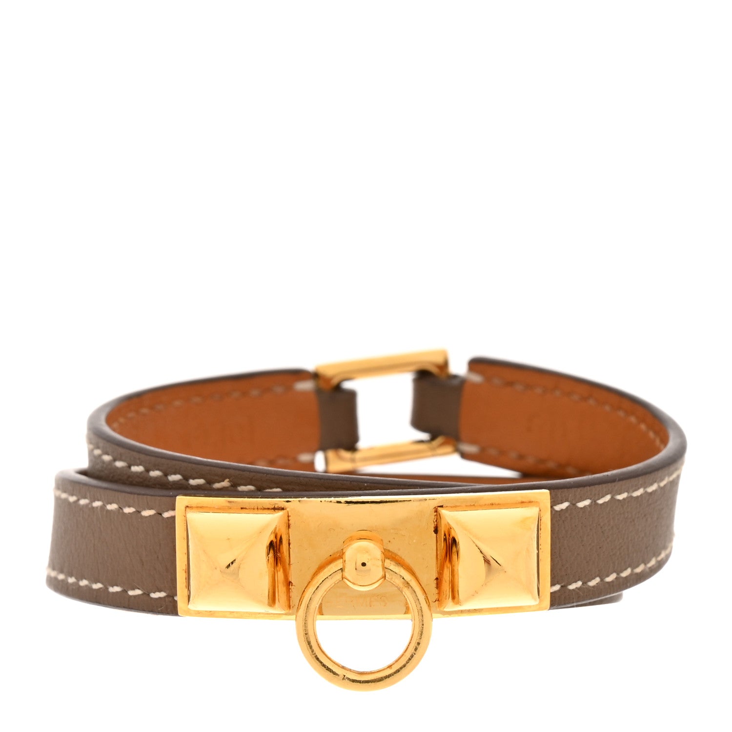 Hermes Swift Rivale Double Tour Bracelet S Etoupe 1 of 5