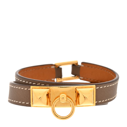 Hermes Swift Rivale Double Tour Bracelet S Etoupe 1 of 5