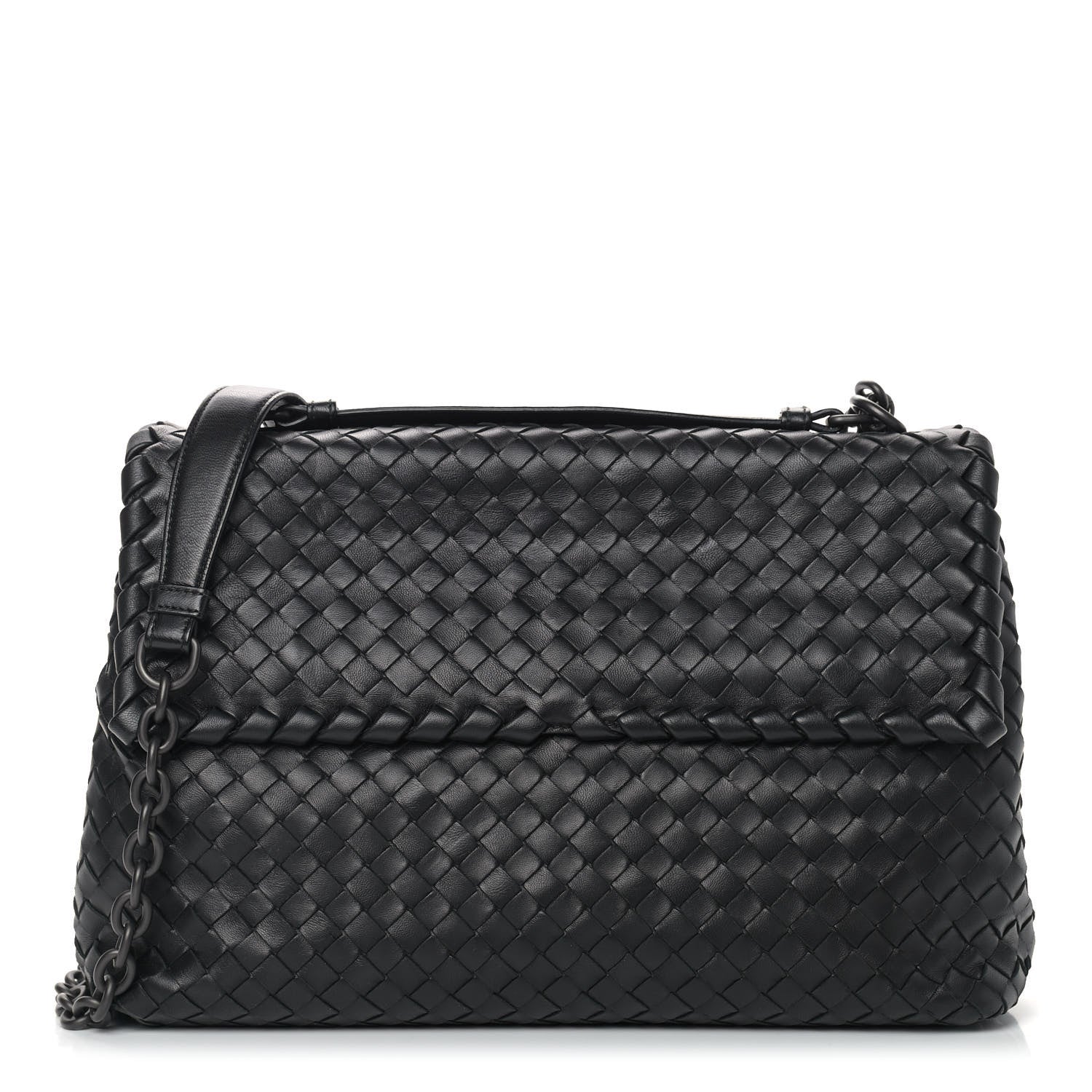 Bottega Veneta Nappa Intrecciato Large Olimpia Bag Black 1 of 9