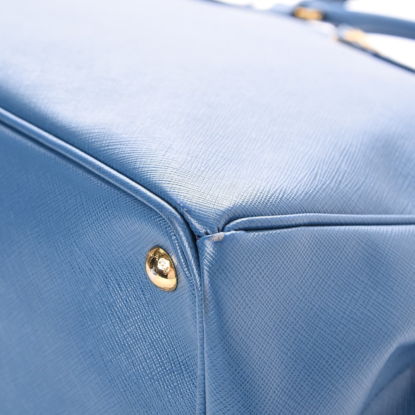 Saffiano Large Galleria Double Zip Tote Cobalto