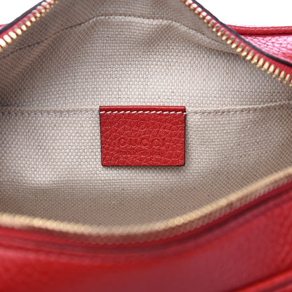 Gucci Pebbled Calfskin Small Soho Disco Bag Tabasco Red 6 of 10