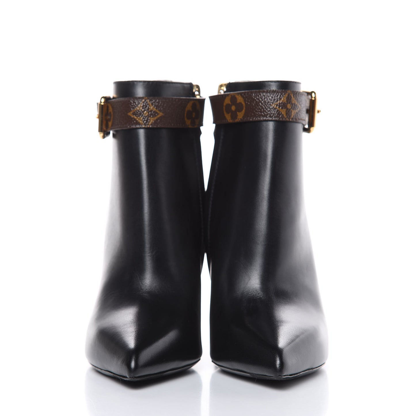 Calfskin Patent Monogram Matchmake Low Boots 37
