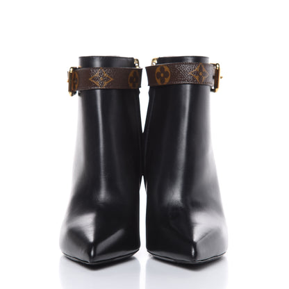 Louis Vuitton Calfskin Patent Monogram Matchmake Low Boots 37 2 of 9