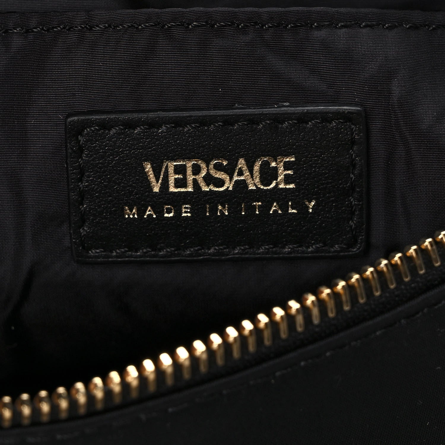 Versace Nylon Tribute Icon Flat Pouch Black 5 of 10