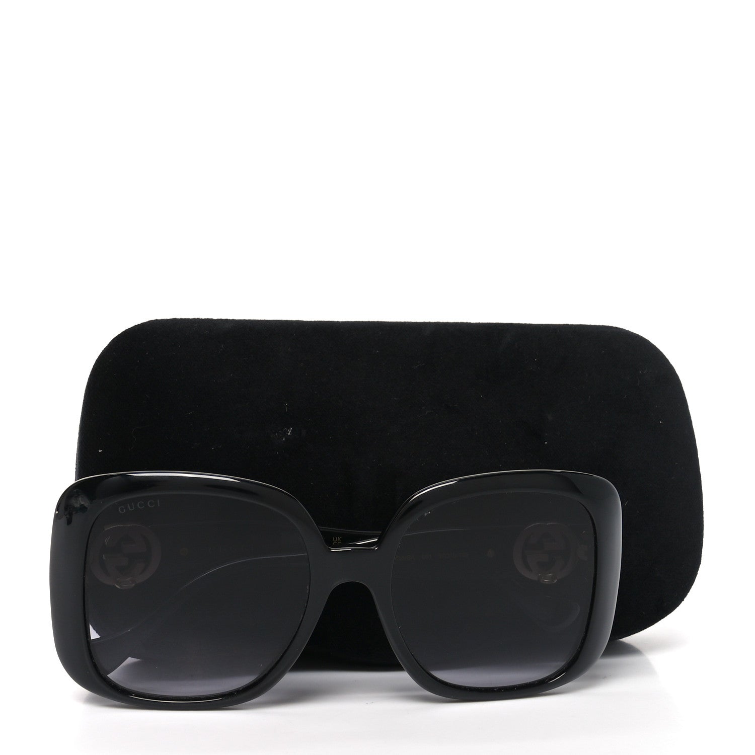 Gucci Acetate Square Frame Chain Sunglasses GG1029SA Black 7 of 7