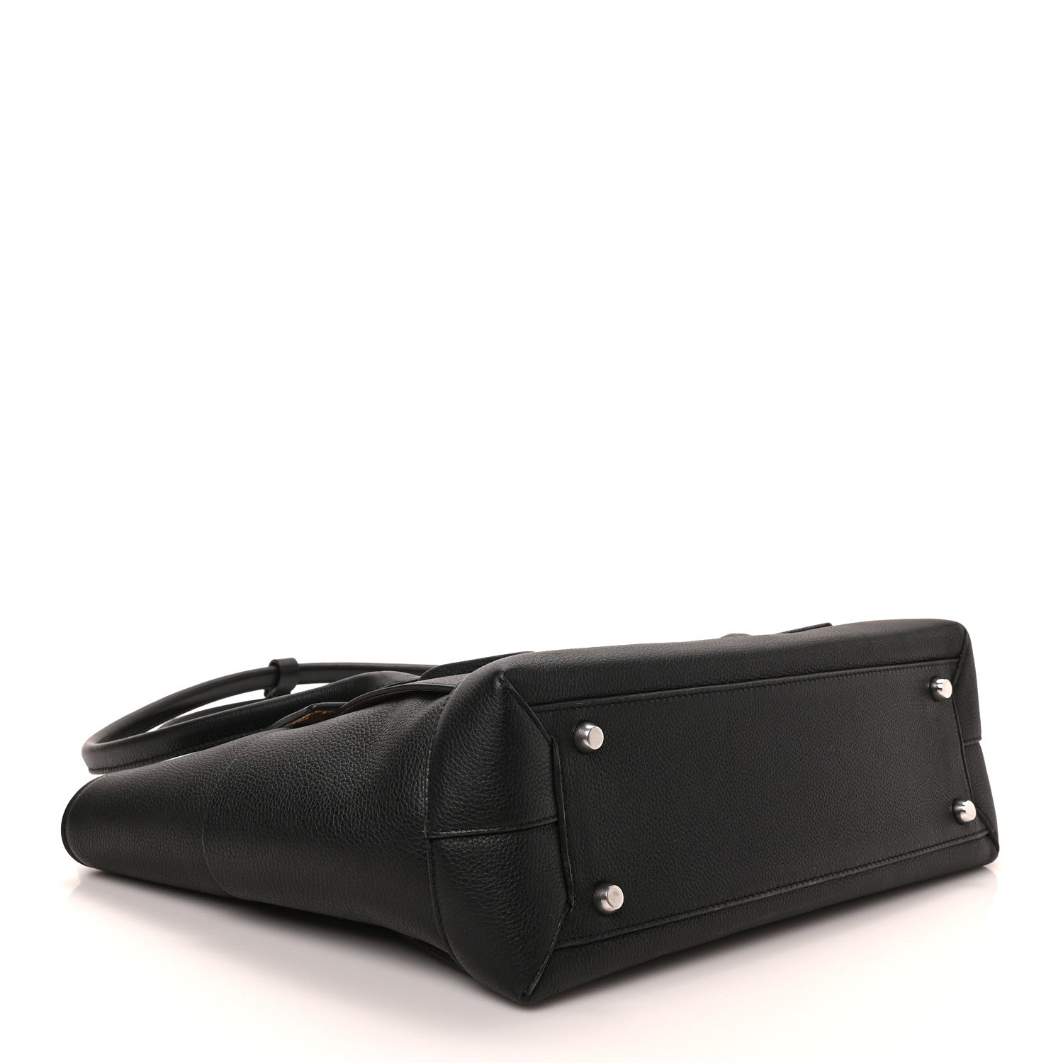Bottega Veneta Grained Calfskin Maxi Intrecciato Medium Arco Black 4 of 8