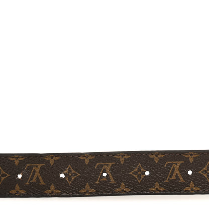 Louis Vuitton Calfskin Monogram 25mm LV Iconic Reversible 90 36 Belt Black 3 of 5