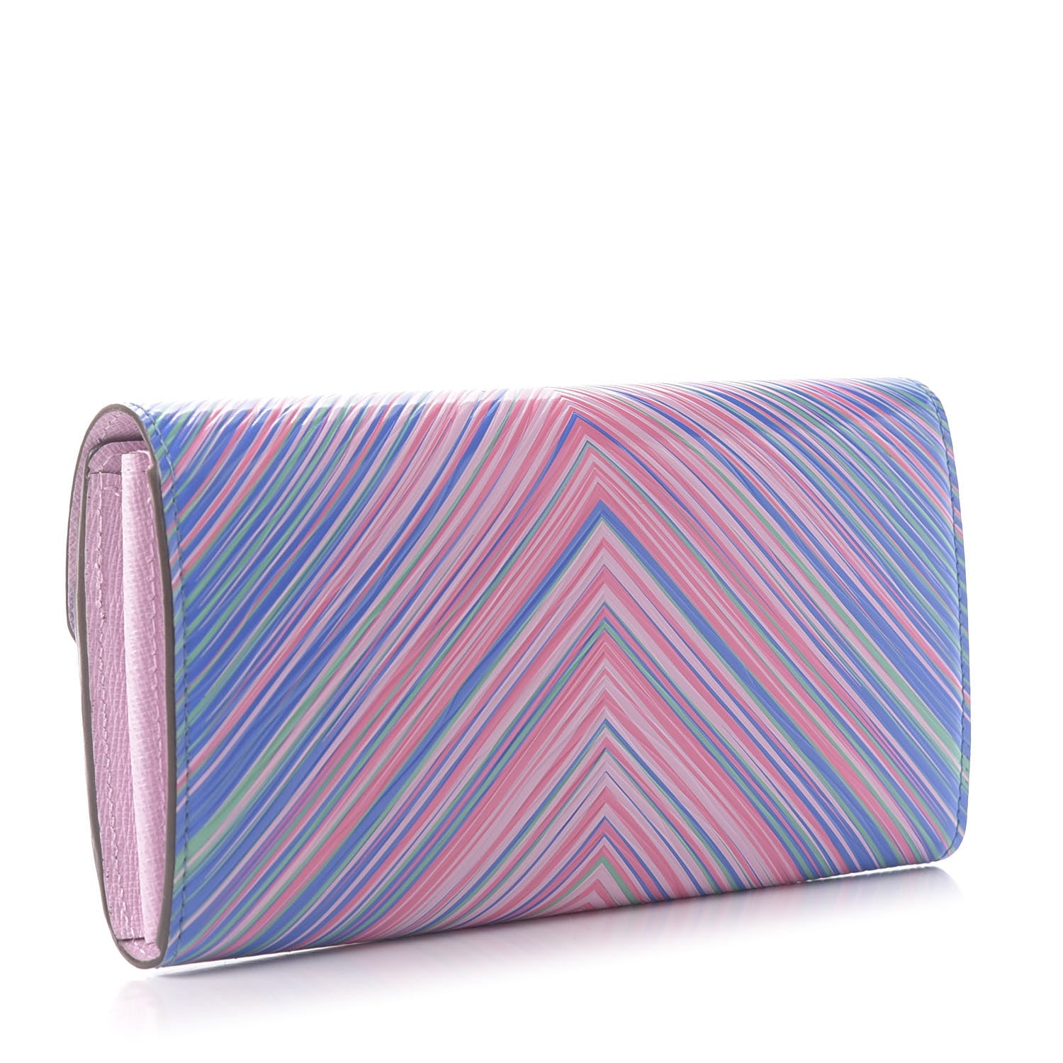 Louis Vuitton Epi Tropical Sarah Wallet Blue Rose 3 of 9