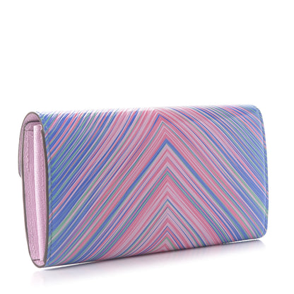 Louis Vuitton Epi Tropical Sarah Wallet Blue Rose 3 of 9