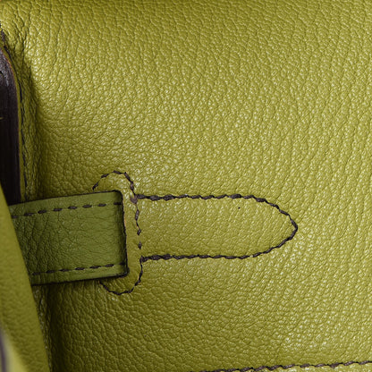 Hermes Taurillon Clemence Birkin 35 Vert Anis 20 of 41