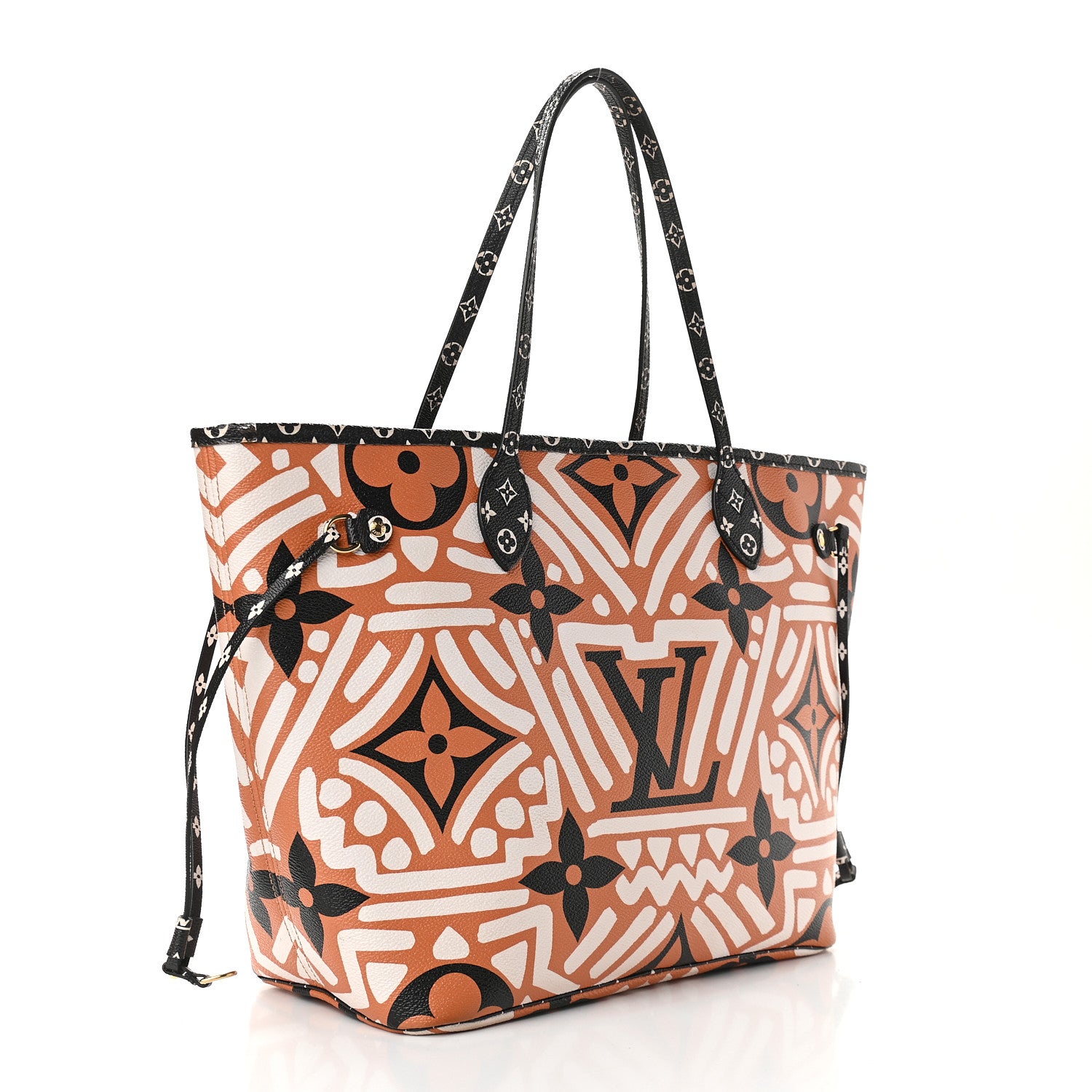 Louis Vuitton Monogram Giant Crafty Neverfull MM Creme Caramel 3 of 9