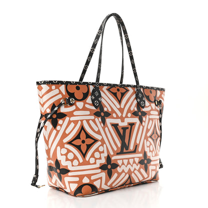Louis Vuitton Monogram Giant Crafty Neverfull MM Creme Caramel 3 of 9