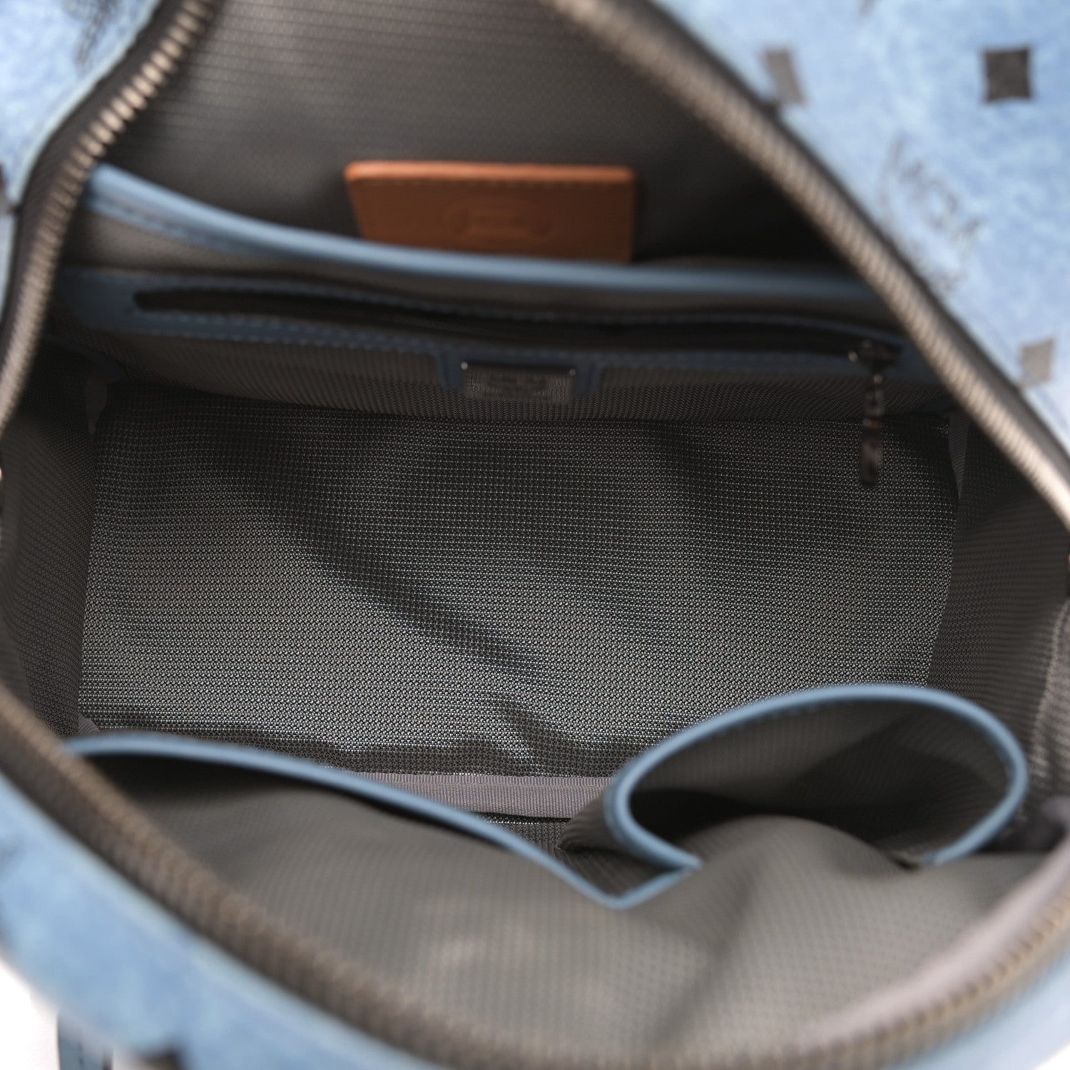 MCM Visetos Small Side Stud Stark Backpack Munich Blue 8 of 12
