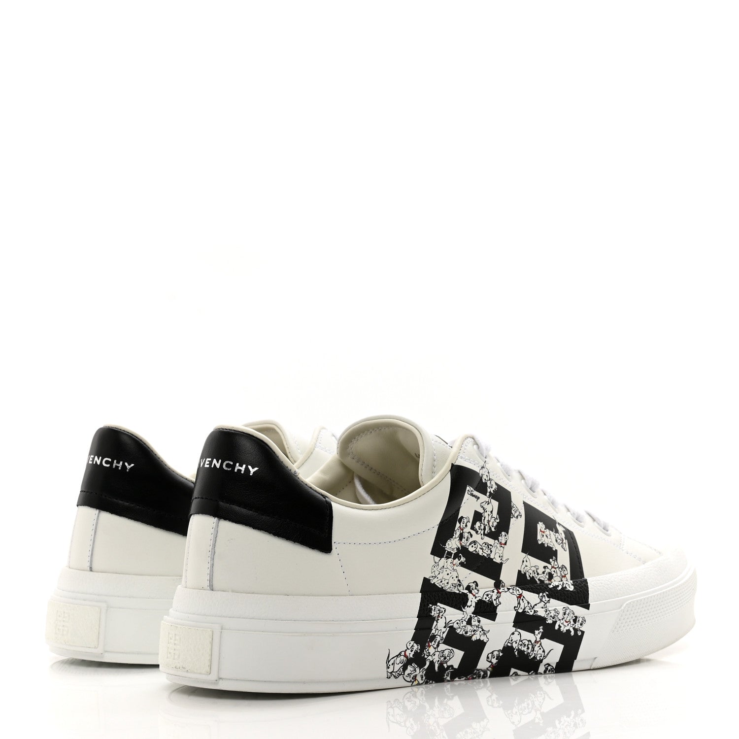 Givenchy X DISNEY Calfskin 101 Dalmations City Sport Womens Sneakers 40 White Black 4 of 9