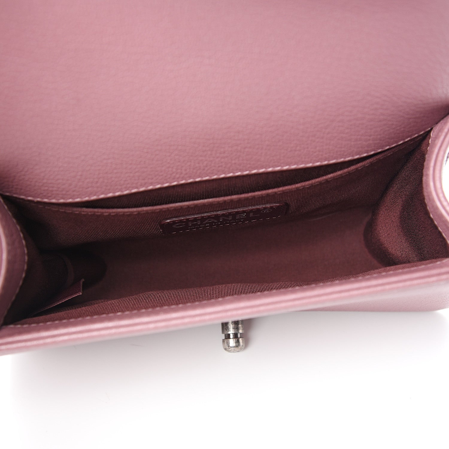 Chanel Goatskin Quilted Patent Small Duo Boy Flap Pink 4 of 10