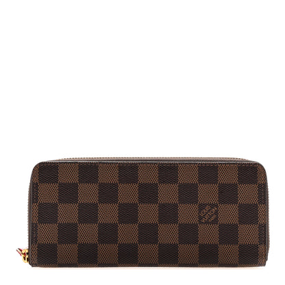 Louis Vuitton Damier Ebene Clemence Wallet Cherry 1 of 7
