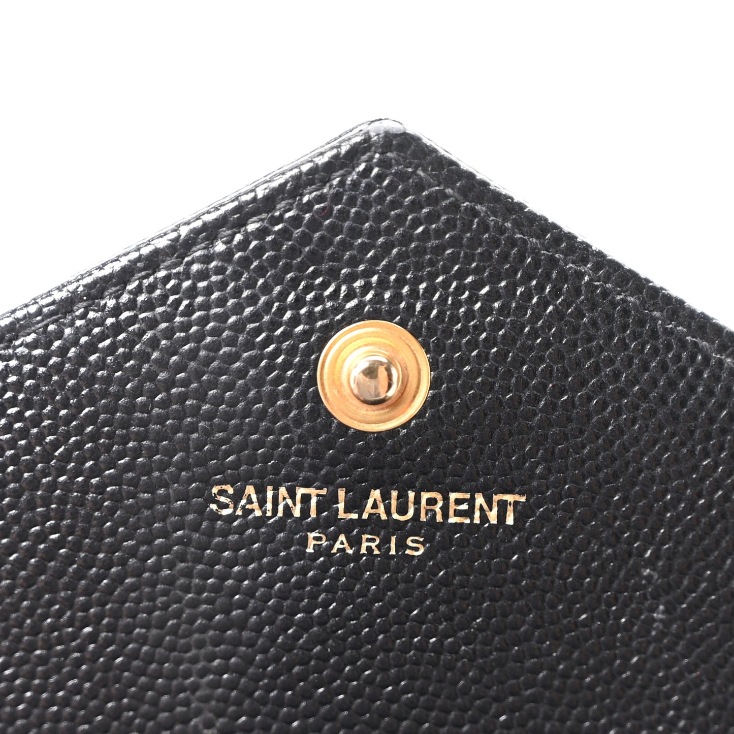 Grain De Poudre Matelasse Chevron Monogram Chain Wallet Black