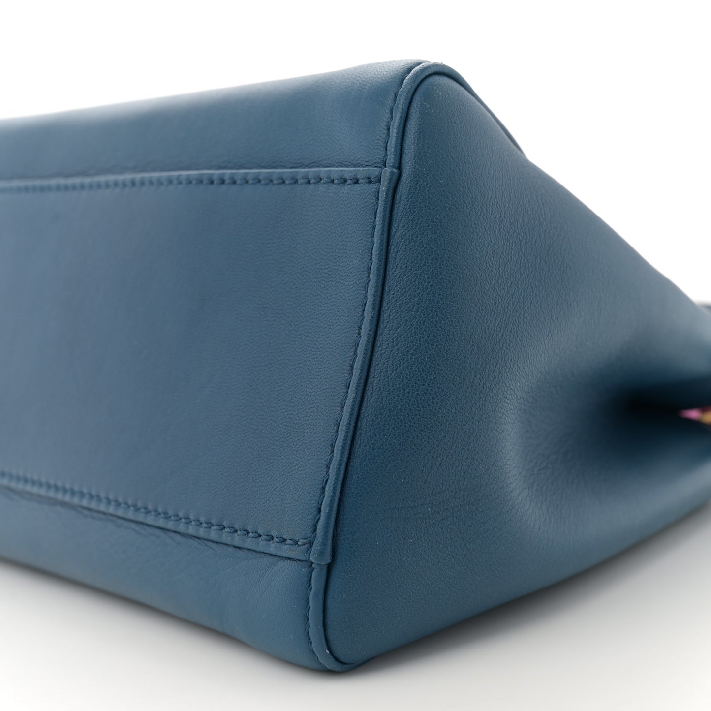 Nappa Colorblock Mini Peekaboo Iconic Satchel Iris Magenta Bubblegum