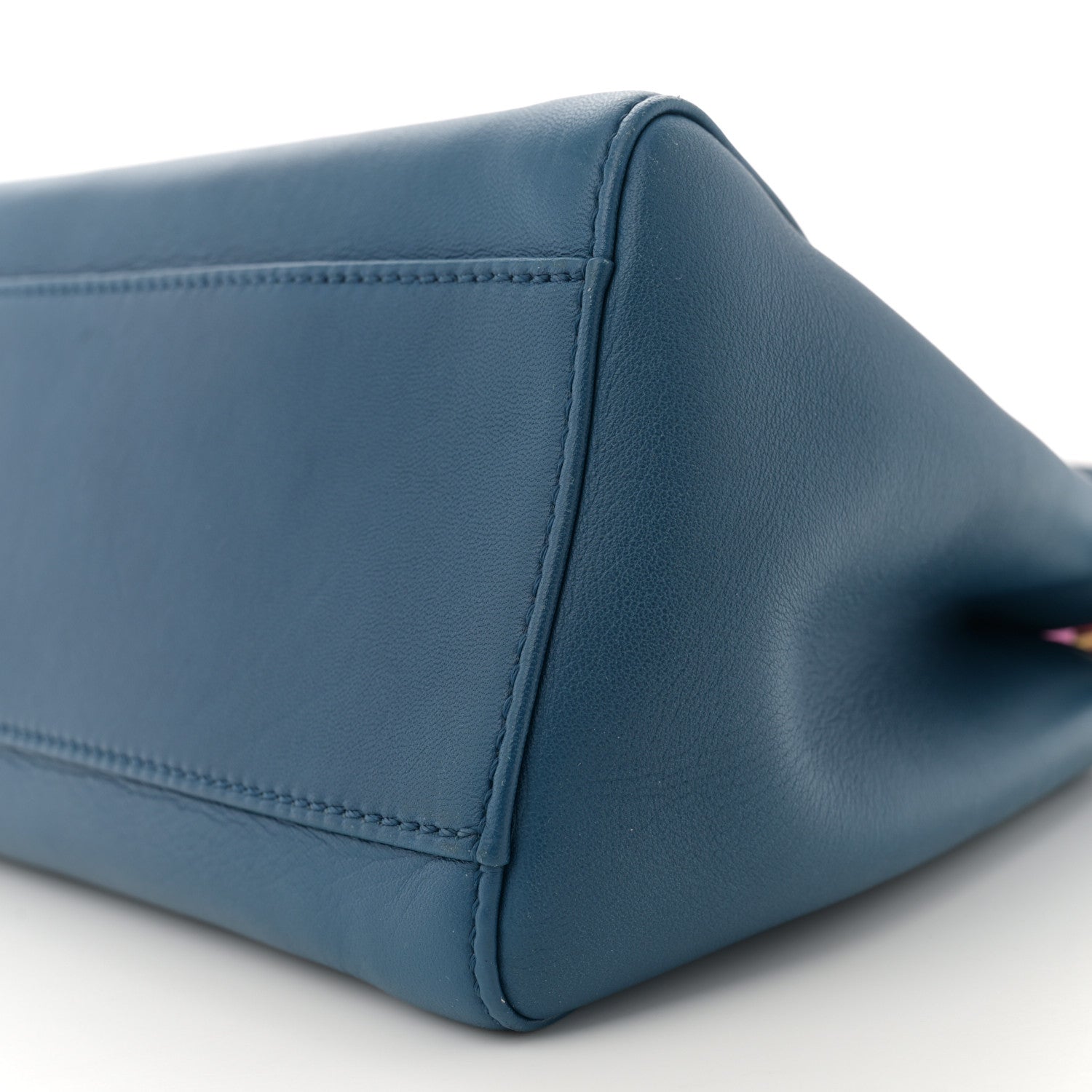 Fendi Nappa Colorblock Mini Peekaboo Iconic Satchel Iris Magenta Bubblegum 10 of 12