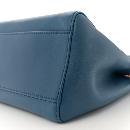 Fendi Nappa Colorblock Mini Peekaboo Iconic Satchel Iris Magenta Bubblegum 10 of 12