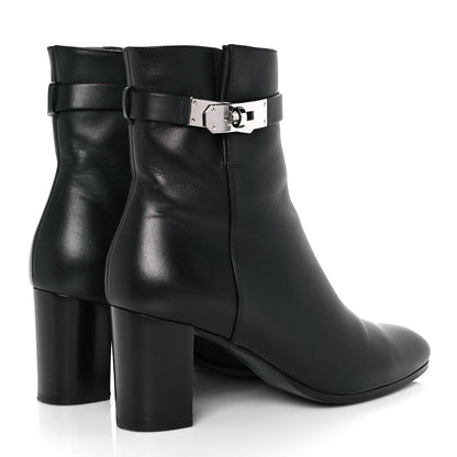Hermes Calfskin Saint Germain Ankle Boots 37 Black 4 of 8