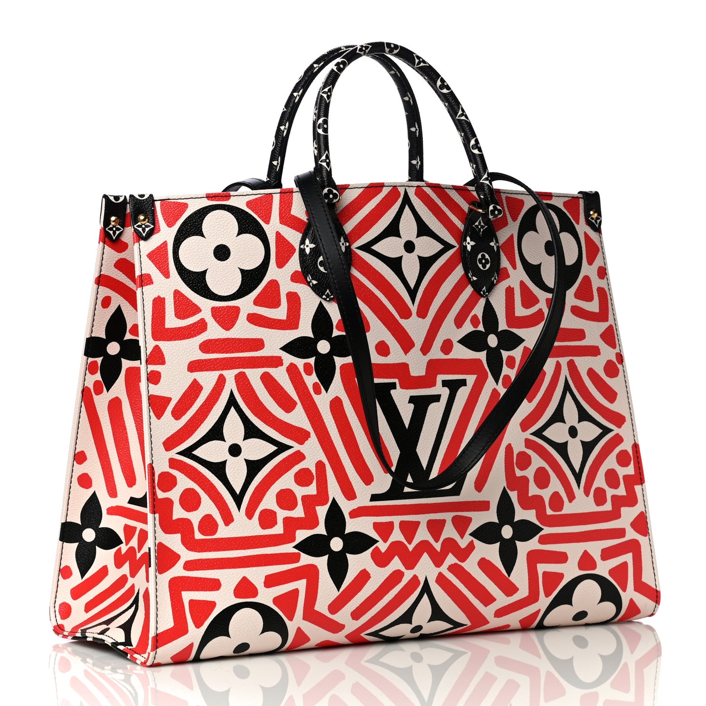Monogram Giant Crafty Onthego GM Creme Rouge Black