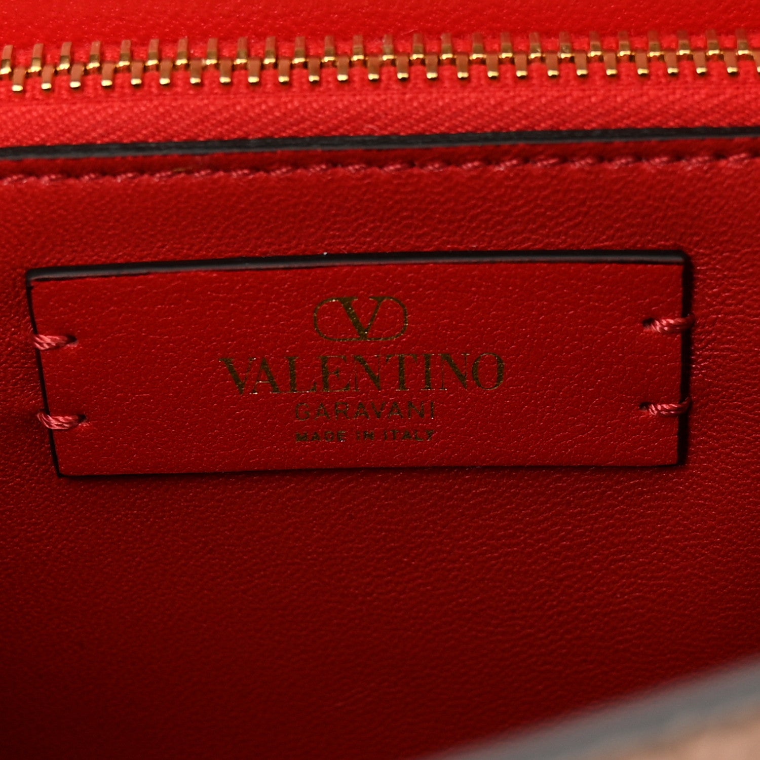 Valentino Garavani Grainy Calfskin Small VSling Top Handle Bag Poudre 6 of 9