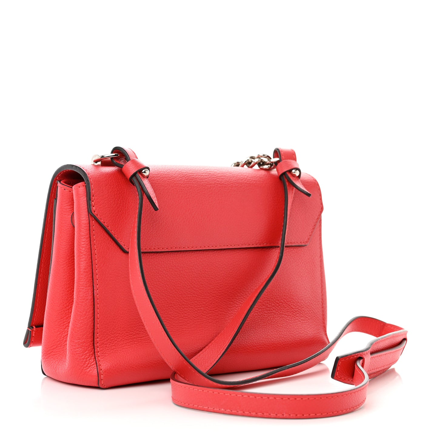 Calfskin Lockme II Chain Bag BB Poppy