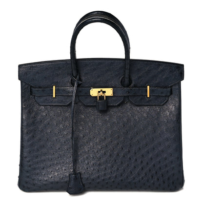 Hermes Ostrich Birkin 35 Bleu Indigo 1 of 44