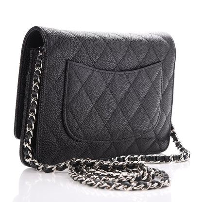 Chanel Caviar Quilted Wallet On Chain WOC Black 3 of 8