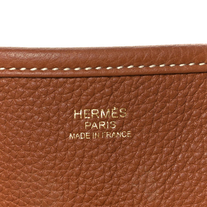 Hermes Taurillon Clemence Evelyne III PM Gold 6 of 12