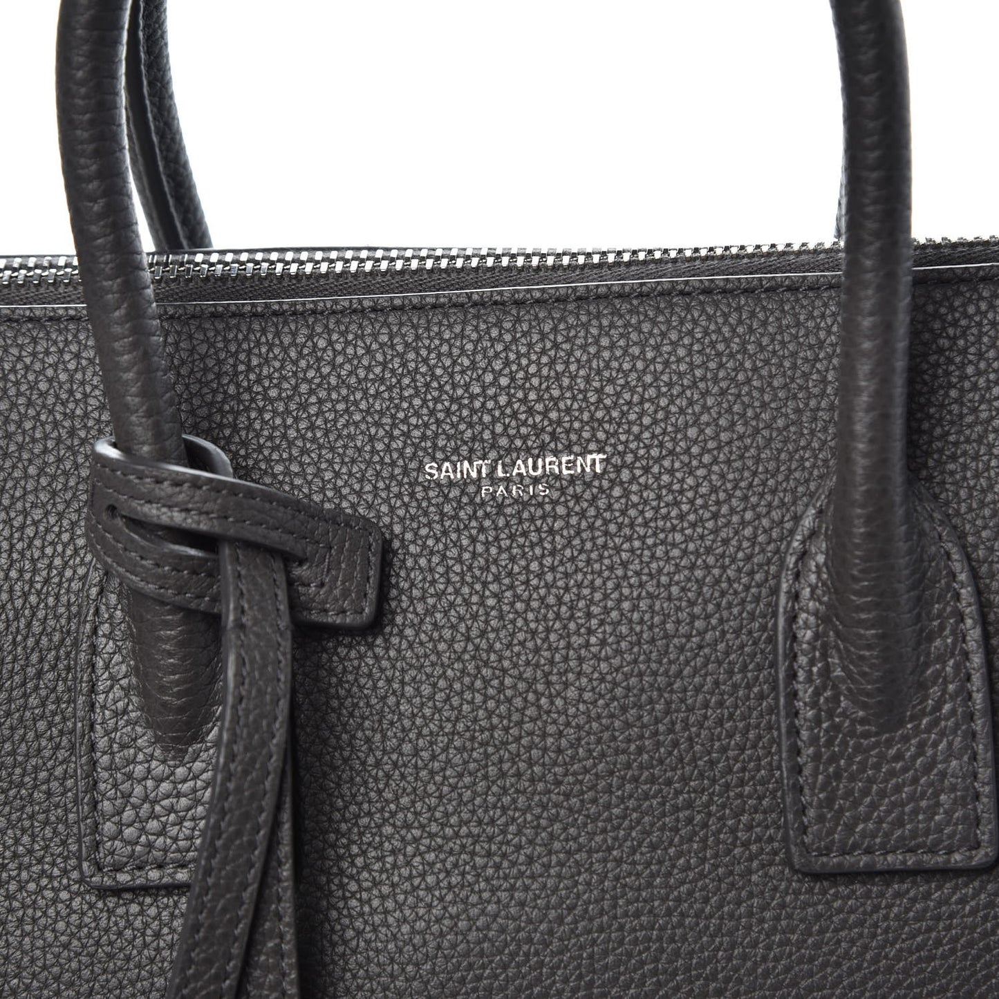 Grained Calfskin Baby Supple Sac De Jour Asphalt